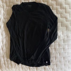 Figs black cotton undershirt size medium